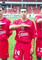 Before a match as part of Toluca F.C. Team