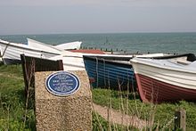 The plaque notes that Eric Coates was inspired to write By the Sleepy Lagoon, the signature tune for Desert Island Discs, whilst watching the sea from here (read plaque.)[60]