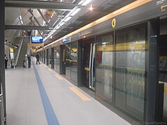Plataforma de la Estación Paulista