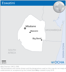 Location of سوازیستان