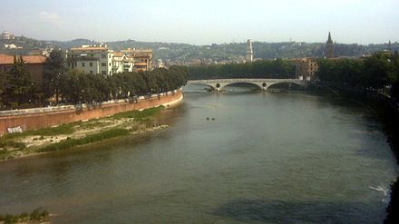 The Adige crossing Verona.