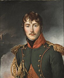 Eugene de Beauharnais in the uniform of colonel of the Consular Guard's Mounted Chasseurs, c. 1802 Eugene de Beauharnais in small uniform of colonel of the chasseurs a cheval of the consular guard (by Francois Gerard) - Hotel de Beauharnais, Paris.jpg