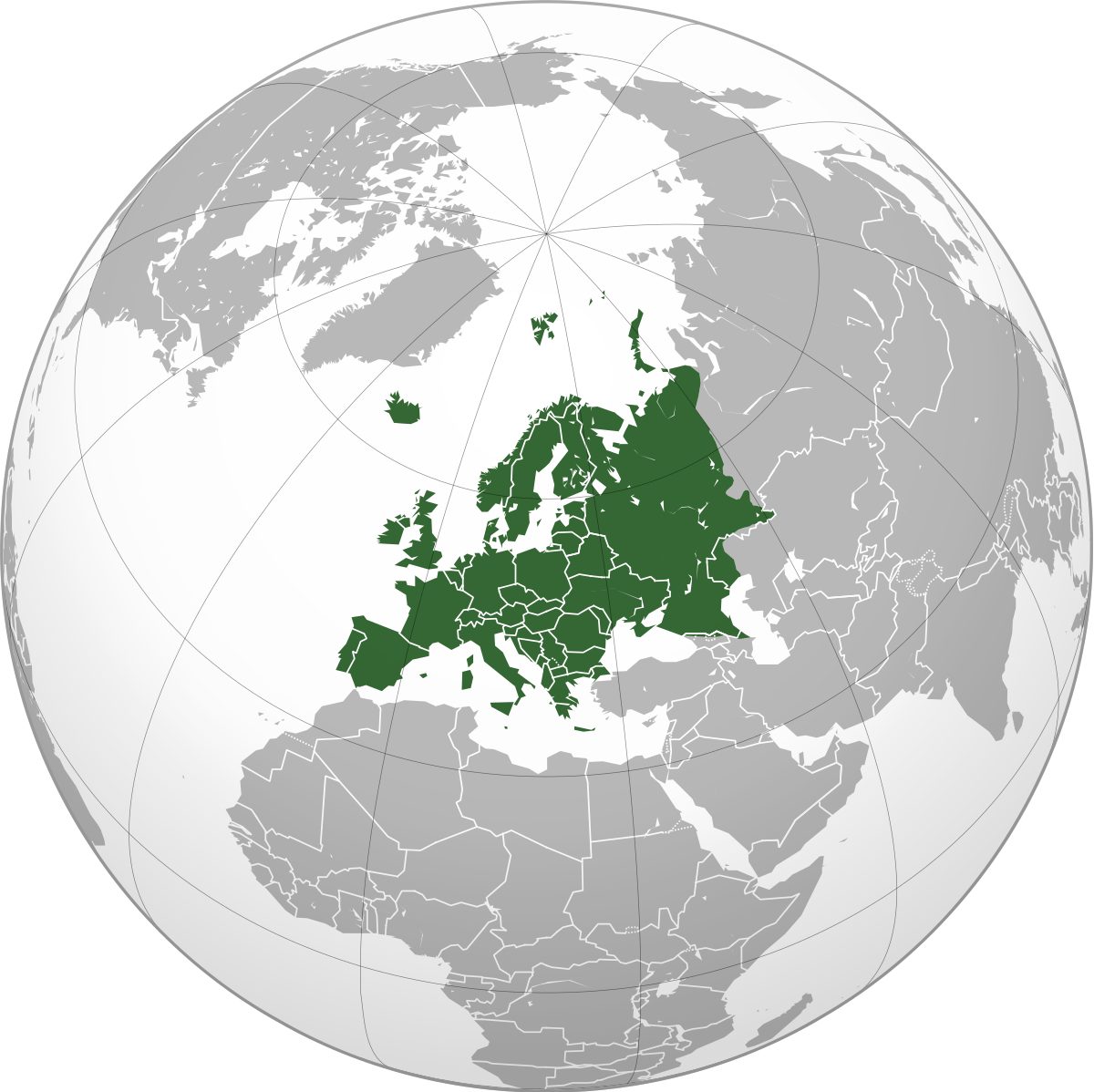 List of Countries in German - Europe