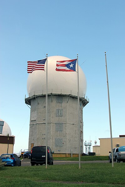 FAA radar tower in Aguadilla, Puerto Rico