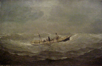 Fahkee steamer in a gale, painting by Conrad Freitag. Fahkee steamer.png