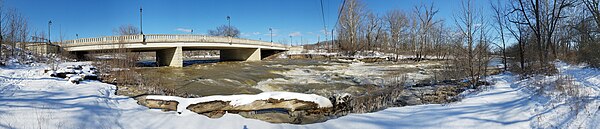 Falls Mill Bridge over Hocking River in Logan