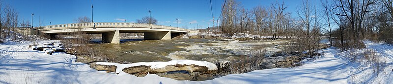 File:Falls Mill Bridge over Hocking River, Logan, Ohio.jpg