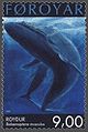 Kék bálna egy feröeri bélyegen