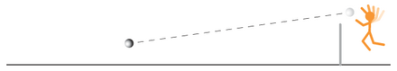 The trajectory of a long hit by an attacker Fistball Attack.png