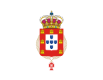 Bandera de Juan V de Portugal con la Orden de Cristo.svg