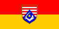 Vlag van provincie Karlovac in Kroatië