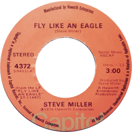 Fly Like an Eagle de Steve Miller Vinyle US A-side.png