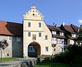 Stadttor mit Stadtmauerresten, Neues-, Würzburger- oder Rappentor