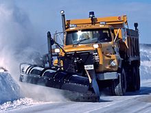 Dump truck with snowplow Ford LTS plow.jpg