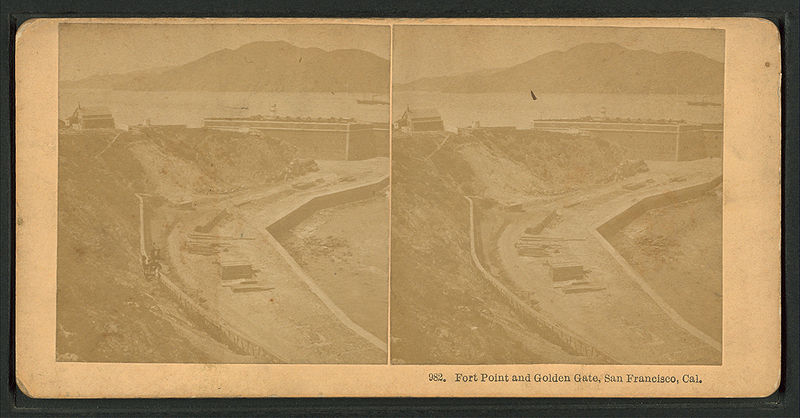 File:Fort Point and Golden Gate, San Francisco, Cal, from Robert N. Dennis collection of stereoscopic views 8.jpg