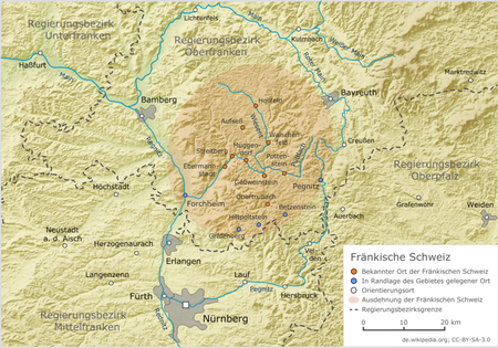 Fraenkische Schweiz (Relief2)