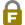 Gold padlock