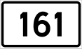 County Road 161 Schild