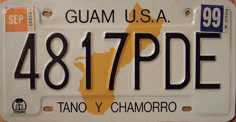 File:GUAM 1999 COMMERCIAL TRUCK license plate Flickr - woody1778a.jpg