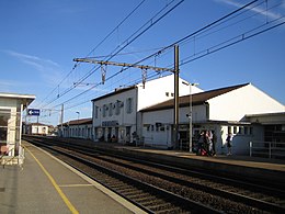 Bâtiment actuel, côté voies.