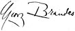 firma di Georg Brandes