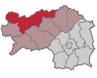 Map of the judicial district of Liezen