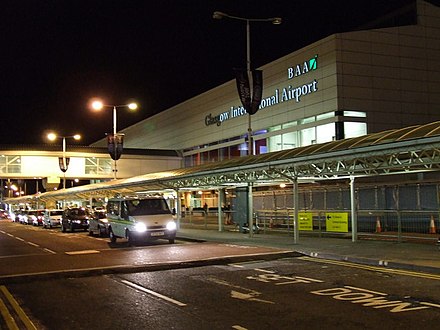 Glasgow Airport in Paisley's Abbotsinch area.