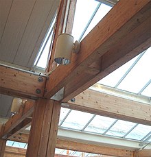 Glulam frame of a roof structure Glulam.JPG