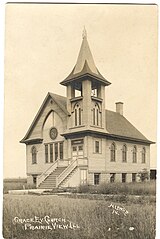 Grace Evangelical Church after completion of construction in 1906.