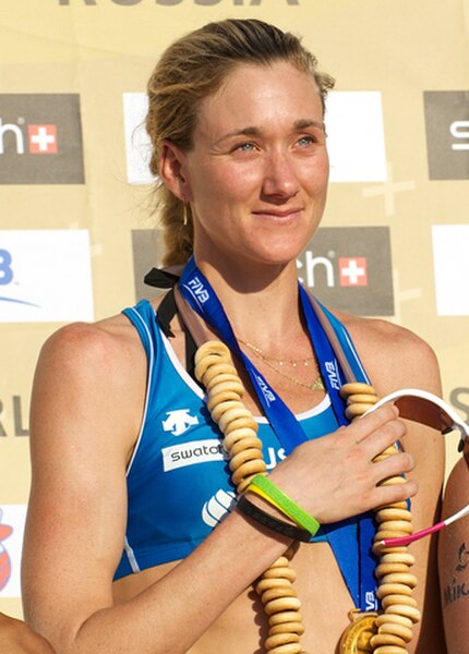 Walsh-Jennings after winning the FIVB Moscow Grand Slam in 2011