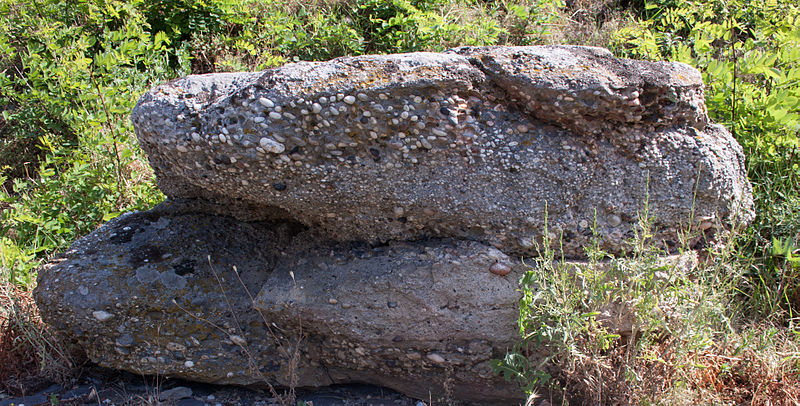 File:Gravelly sandstone, Late Pannonian, Szentbékkálla.jpg