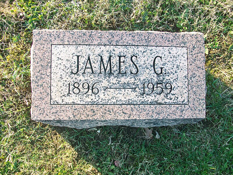 File:Gravemarker Of James G. Polk, Highland, Ohio.jpg