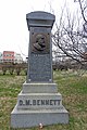 American freethought writer D. M. Bennett's tomb from the 19th century.