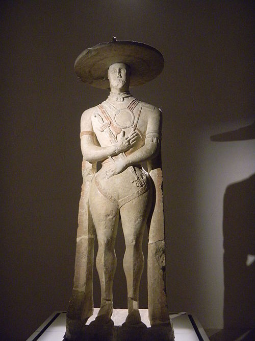 The famous Warrior of Capestrano in the National Archeological Museum of Abruzzo in Chieti