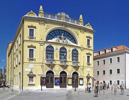 The Croatian National Theatre in Split, built in 1893