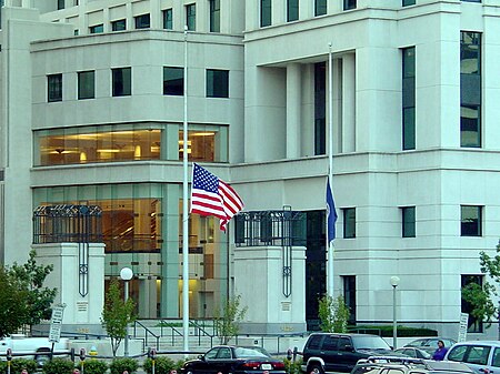 Half Mast at Courthouse