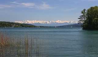 Lake Hallwil lake in Switzerland