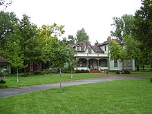The 1888 Hans Hanson House is listed on the National Register of Historic Places Hans Hanson House Marquette KS.jpg