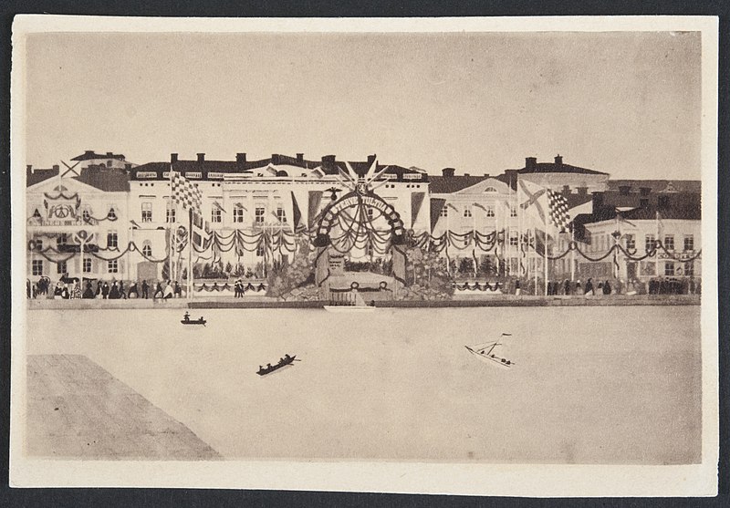 File:Helsinki 1863, Pohjoisesplanadi Kauppatori - G29675 - hkm.HKMS000005-km003ild.jpg