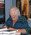 Mankell signing books in Gothenburg 2009
