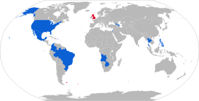 Map with Hermes 450 operators in blue and former operators in red Hermes 450 operators.png