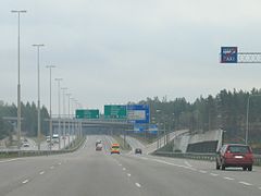 The E 75 near Helsinki, Finland