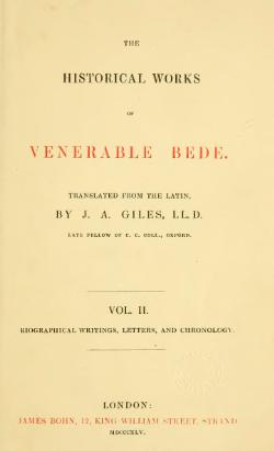 Historical Works of Venerable Bede vol. 2.djvu