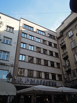 Hotel Mazestik, where the club of the same name was situated Hotel Mazestik 001.JPG