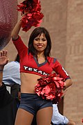 Houston Texans cheerleader at HEB Parade.jpg