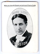 One of the many throwing cards used by master magician Howard Thurston Howard Thurston Throw-Out Card .jpg