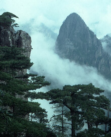 The distinctive peaks of Huangshan