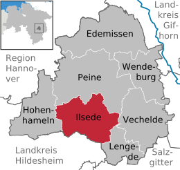 Ilsede - Harta