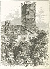 The Telegraph Tower, in 1810 Image taken from page 864 of 'Old and New London, etc' (11188898365).jpg
