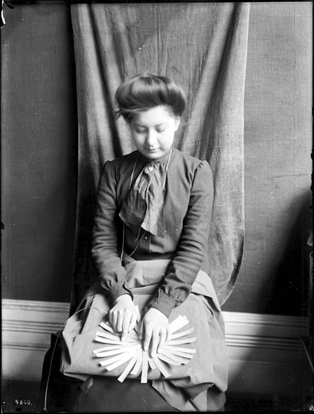 File:Indian woman demonstrating basket weaving, ca.1900 (CHS-4800).jpg